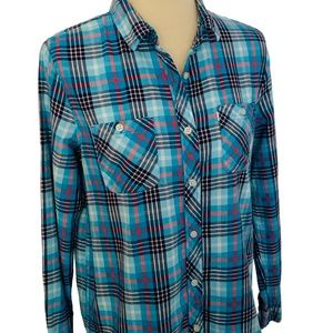 Levis Workwear Boyfriend Flannel Button Down Shirt